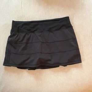 Lululemon Pace Rival Athletica 12" Skirt - Black size 8
